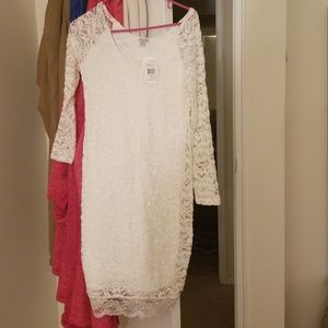 Elegant Guess white lace dress